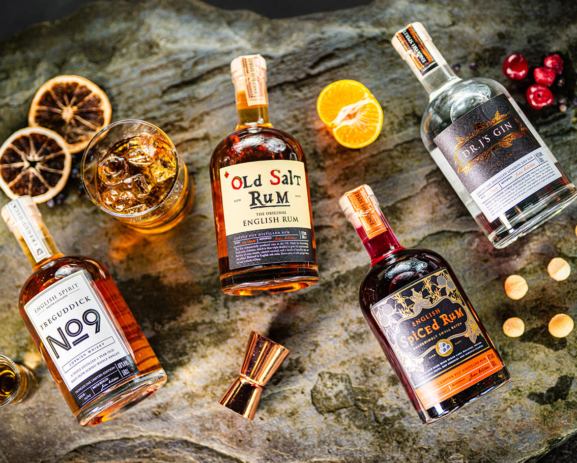 Premium handcrafted spirits, vodka, gin, brandy, single malts