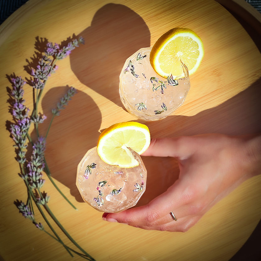 Limited-edition UK lavender gin liqueur. Fresh lavender, rosemary, mint and honeyed gin.