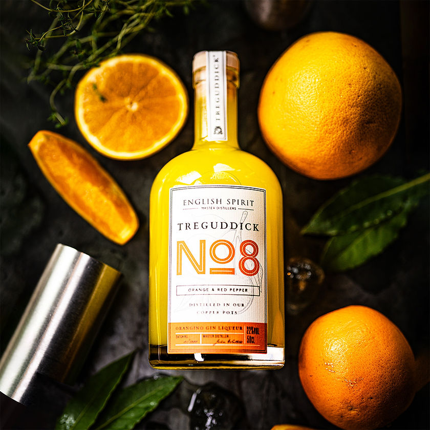 Zingy Orange Liqueur, Craft Gin