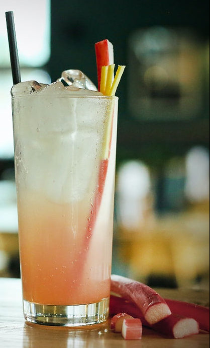 Rhubarb Mule Cocktail