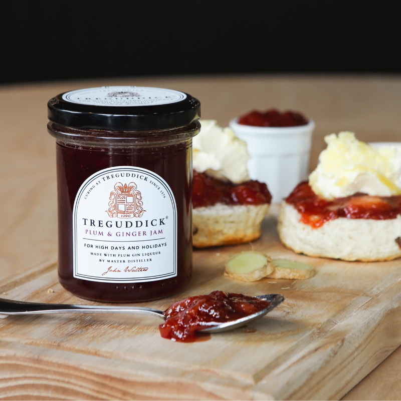 Plum Gin and Ginger Jam