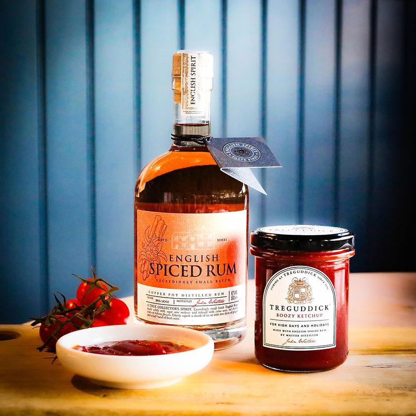 Spiced Rum Ketchup, Plum & Ginger Jam, Boozy Brown Sauce