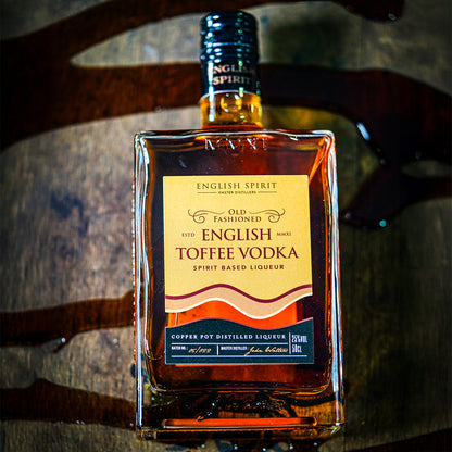 Handcrafted smooth indulgent English Toffee Vodka with rich toffee notes.