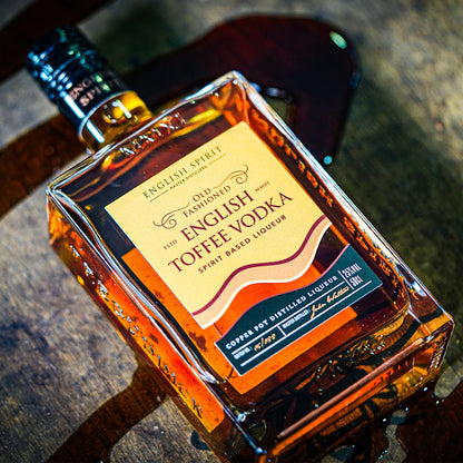 Handcrafted smooth indulgent English Toffee Vodka with rich toffee notes.
